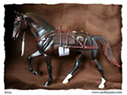Packing horse tack set made for model horses by Jana Skybova